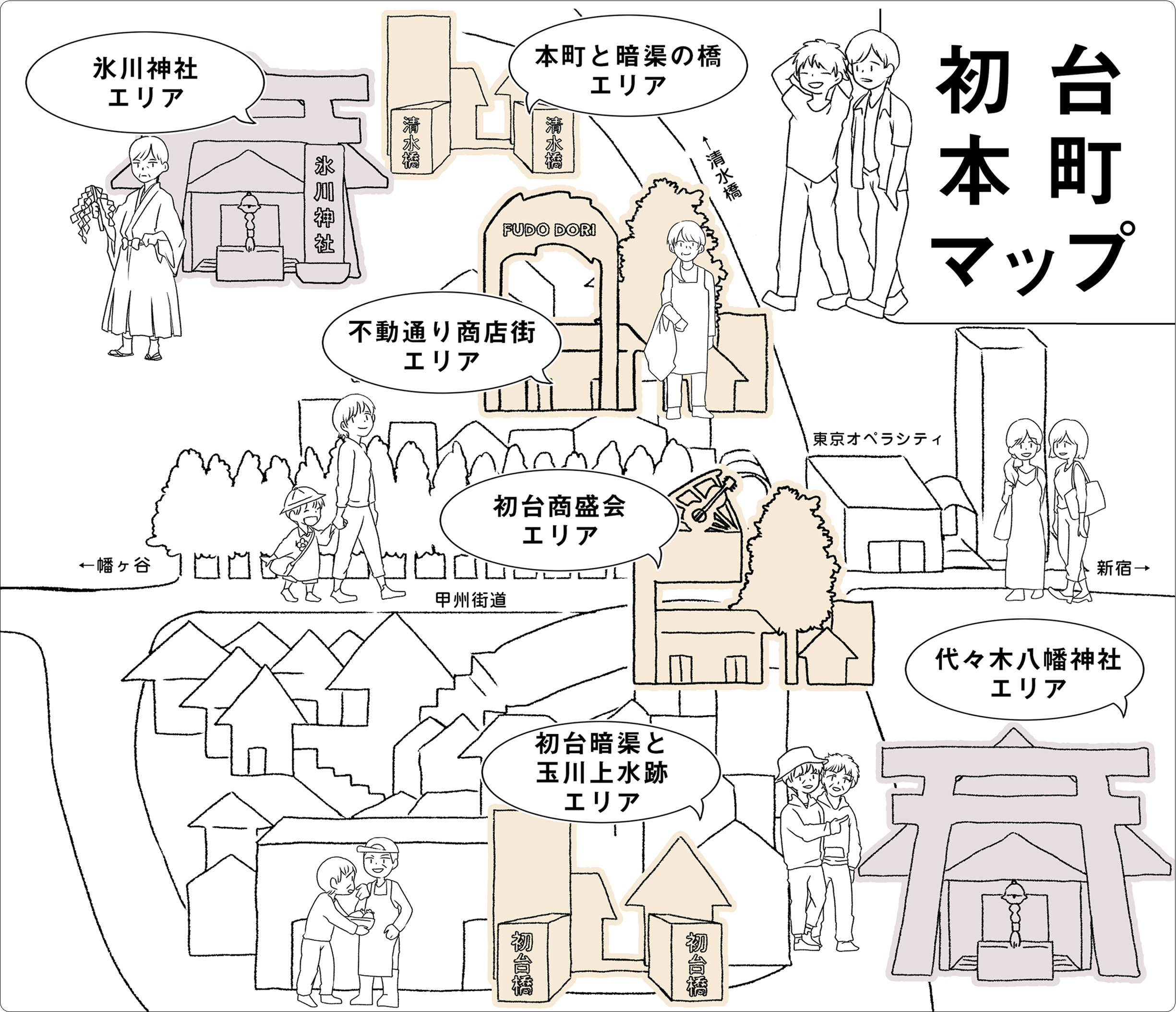 初台・本町の拡大